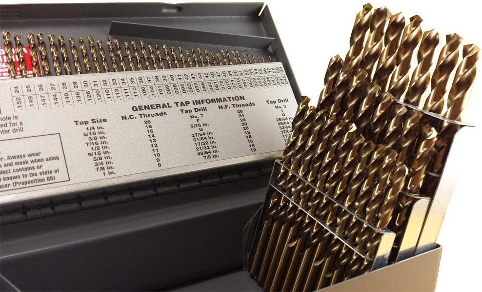 115 Pc Cobalt M42 Drill Bit Set P8648