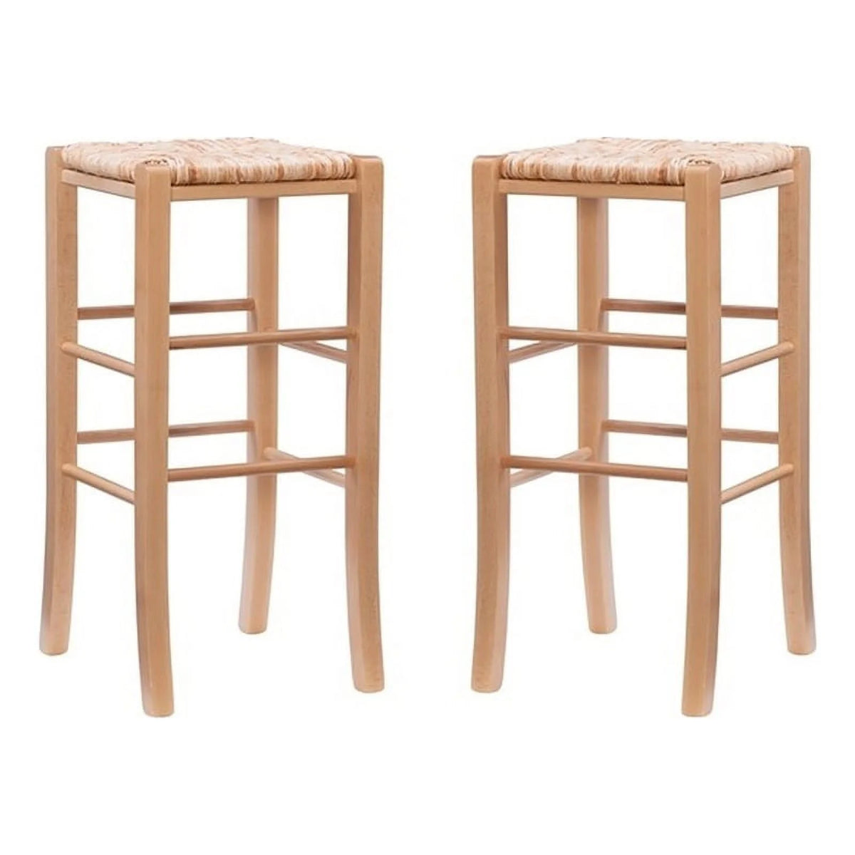 29.15" Traditional Wood Backless Bar Stool N91788