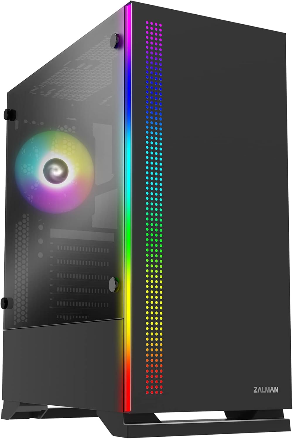 Mid Tower ATX PC Gaming Computer Case with Tempered Glass Side K28196