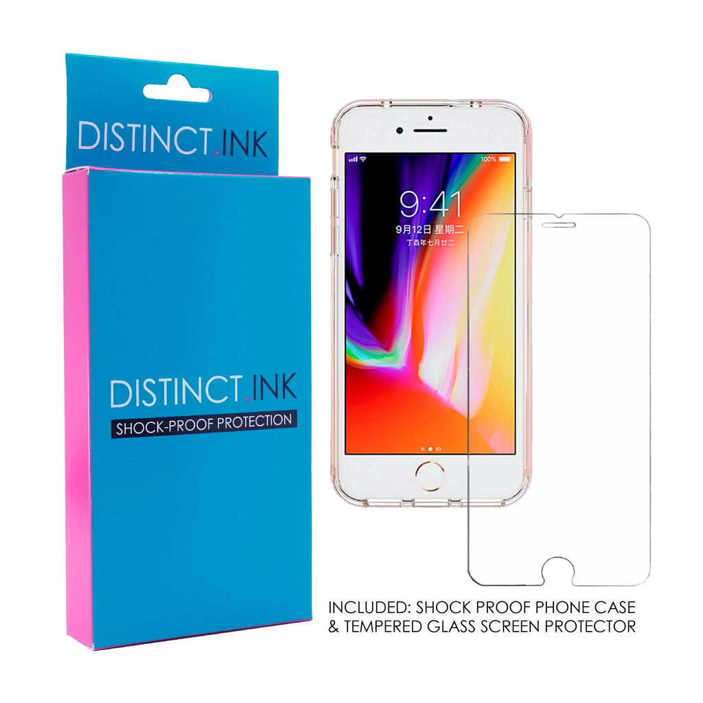 Clear Shockproof Hybrid Case for iPhone 7 8 SE with TPU Bumper Acrylic Back P88609