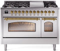 48 Dual Fuel Propane Gas Range Stainless Steel O29417