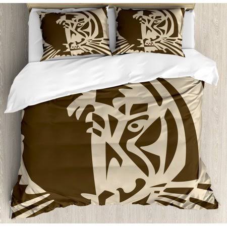 King Size Duvet Cover Set with Safari Hunting Action Image A517953