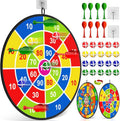 Large Double Sided Dart Board with 20 Sticky Balls, 8 Darts R683