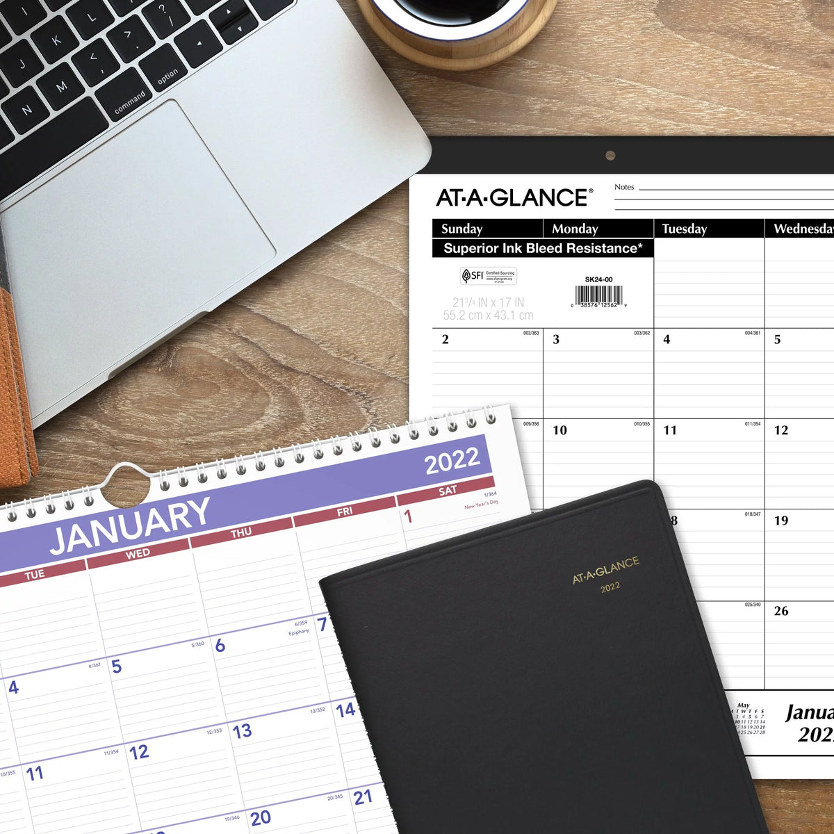 Hardcover Black Large Weekly Appointment Book Planner I32943