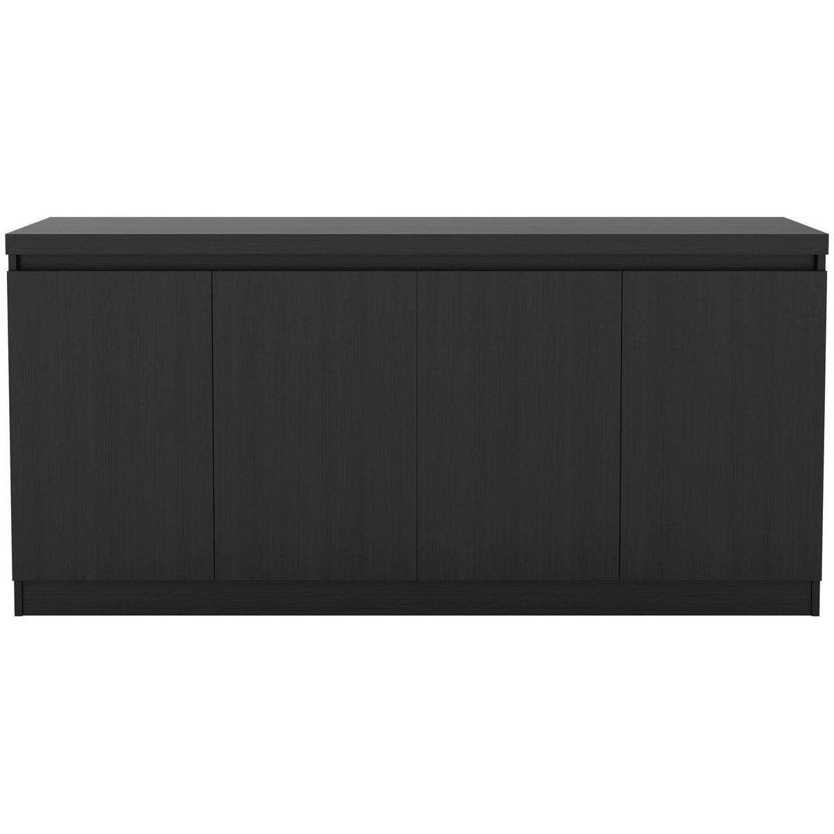 Black Matte 6-Shelf Buffet Cabinet K55203