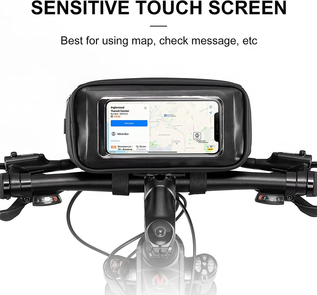 Bike Handlebar Bag with Removable Shoulder Strap J212