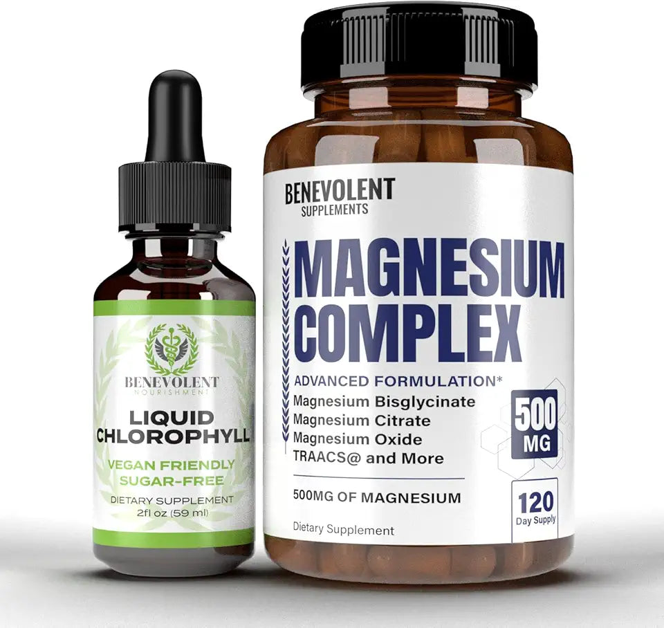 Chlorophyll Liquid Drops & Magnesium Complex 4 Month Supply Q8203