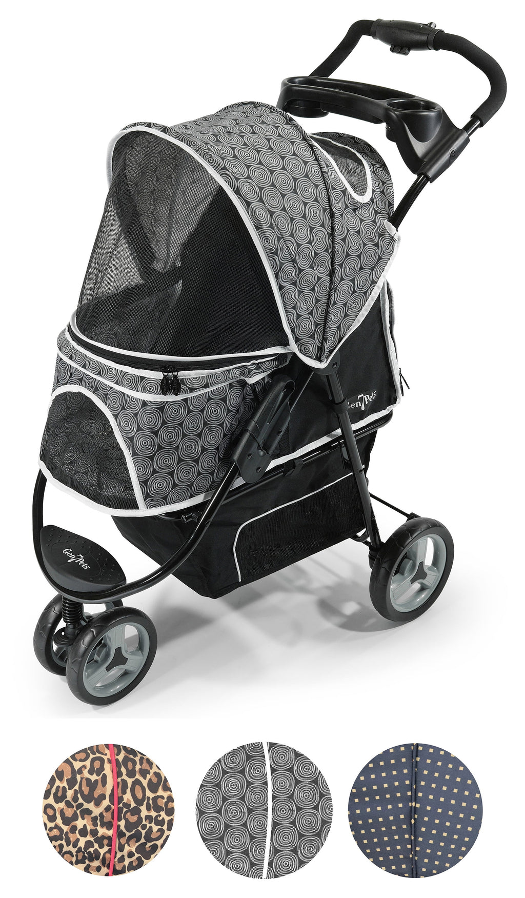 Black Pet Stroller D389948
