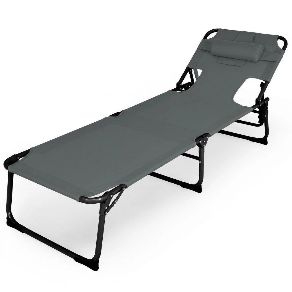 Beach Lounge Chair with Removable Pillow L617
