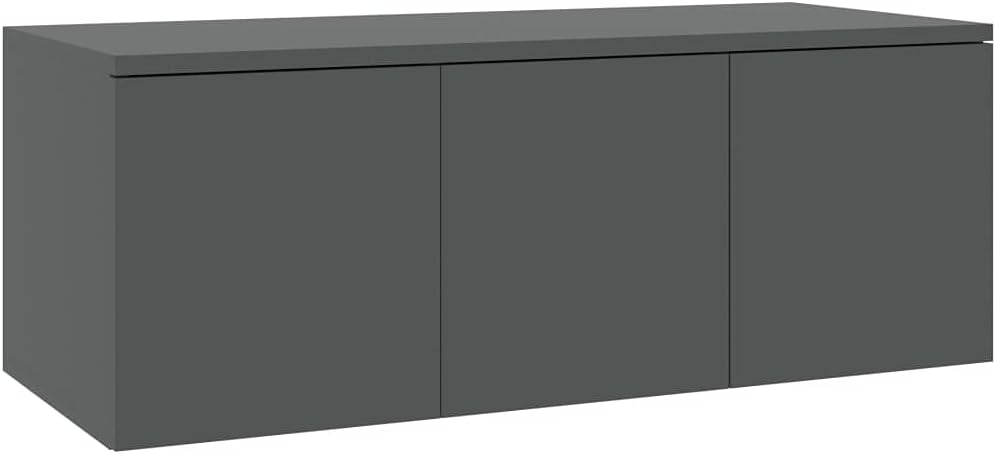 Gray Chipboard TV Cabinet Pack of 2 T6169