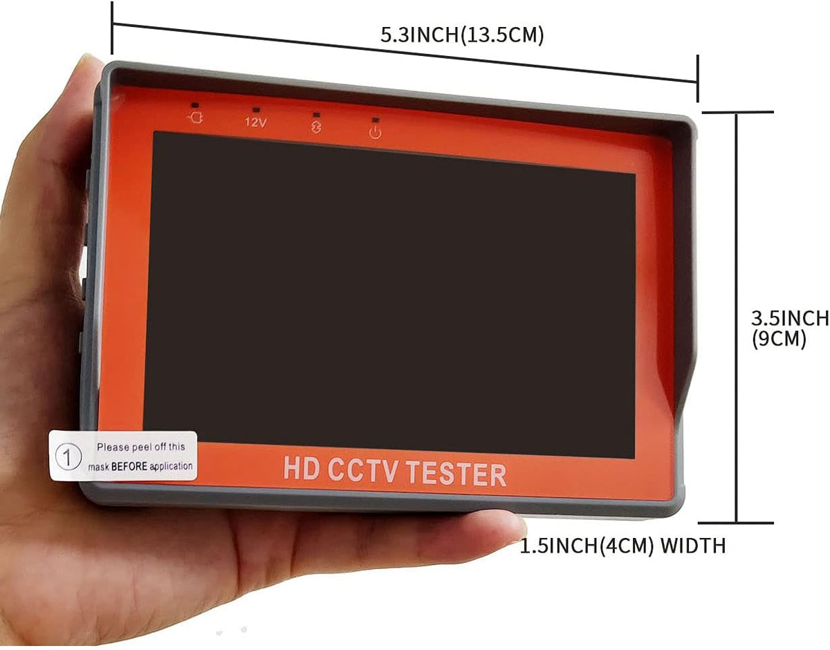5 inch 8MP AHD TVI CVI CVBS Portable CCTV Tester Monitor T65407