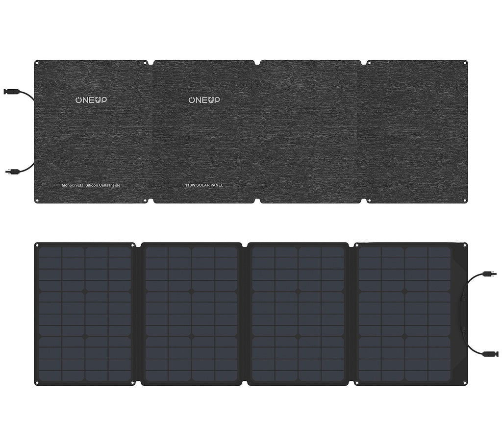 110W Portable Foldable Solar Panel with Adjustable Kickstand C384849