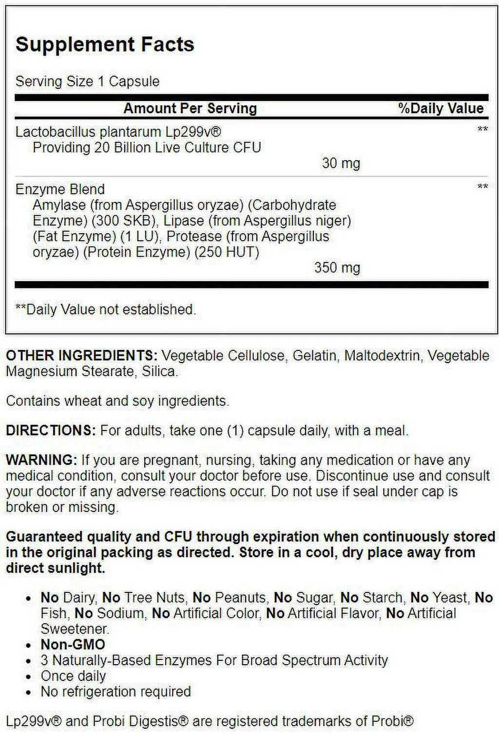 Probiotic Complex+ 20 Billion Cfu 60 Caps Z285