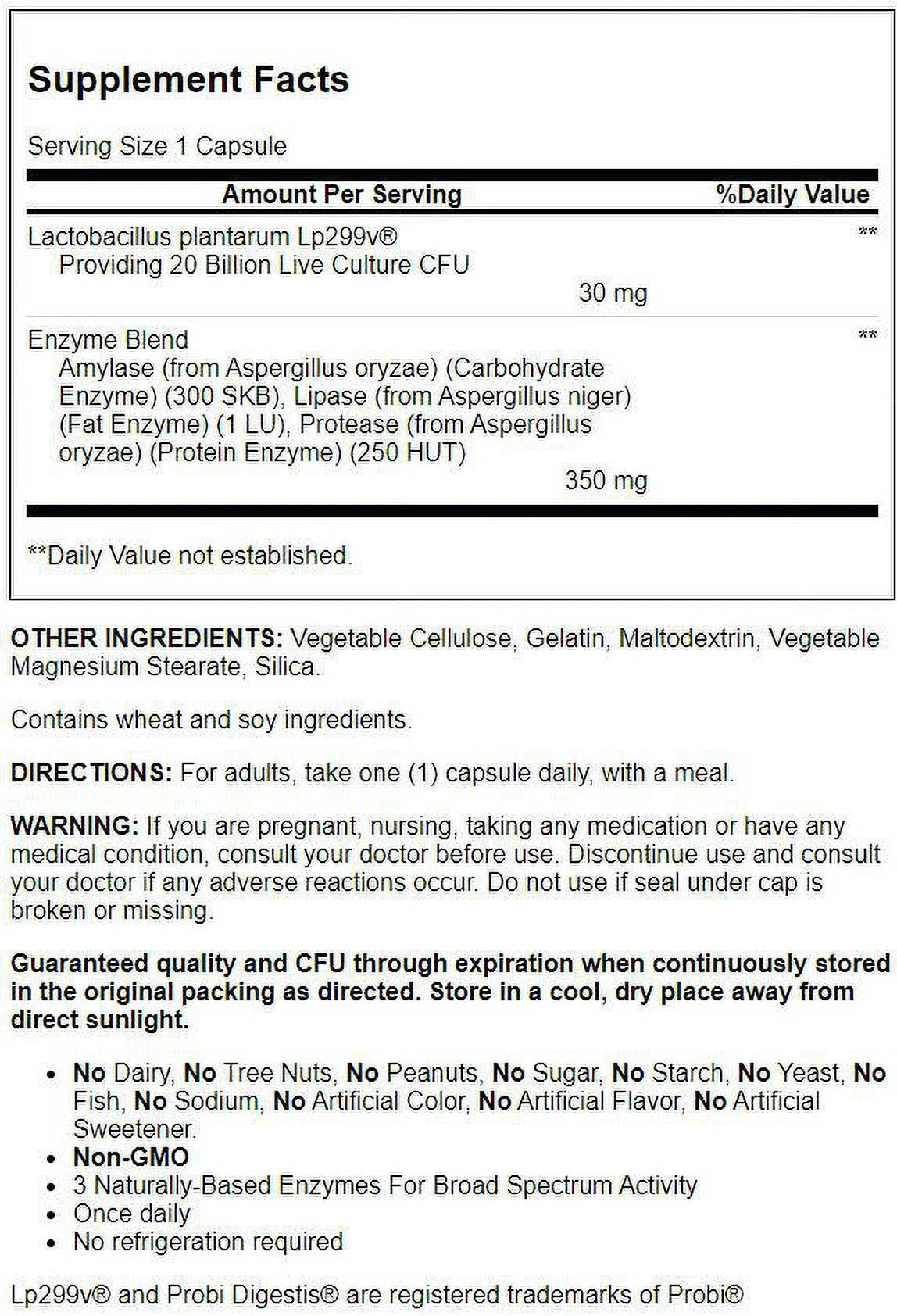 Probiotic Complex+ 20 Billion Cfu 60 Caps Z285