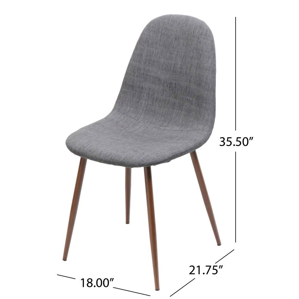 Blue Fabric Dining Chair Set of 2 P8278