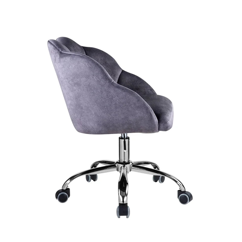 Dark Gray Velvet Office Chair Q40033