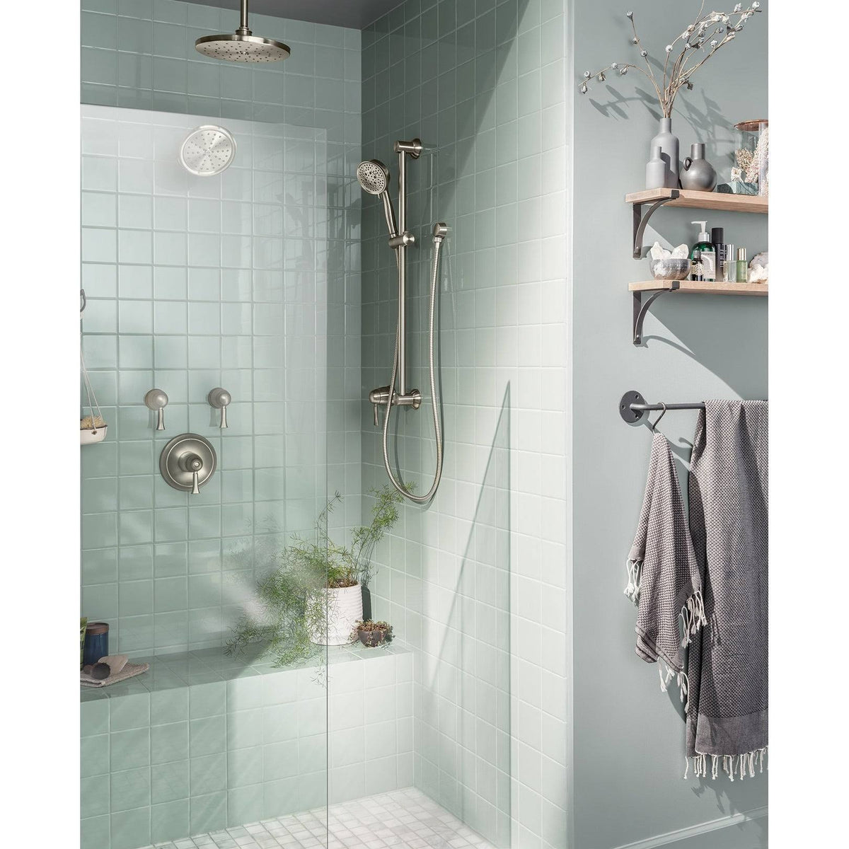 Polished Nickel Thermostatic Valve Trim I77420