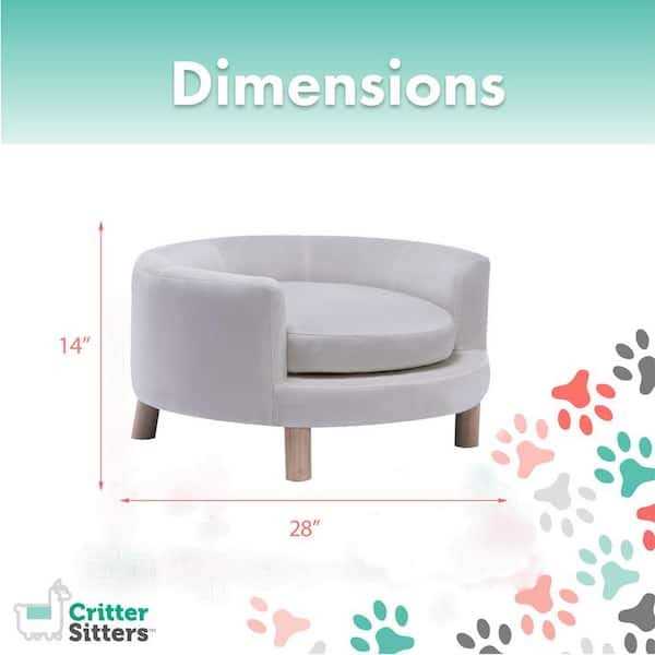 Faux-Velvet Circular Pet Bed R881157