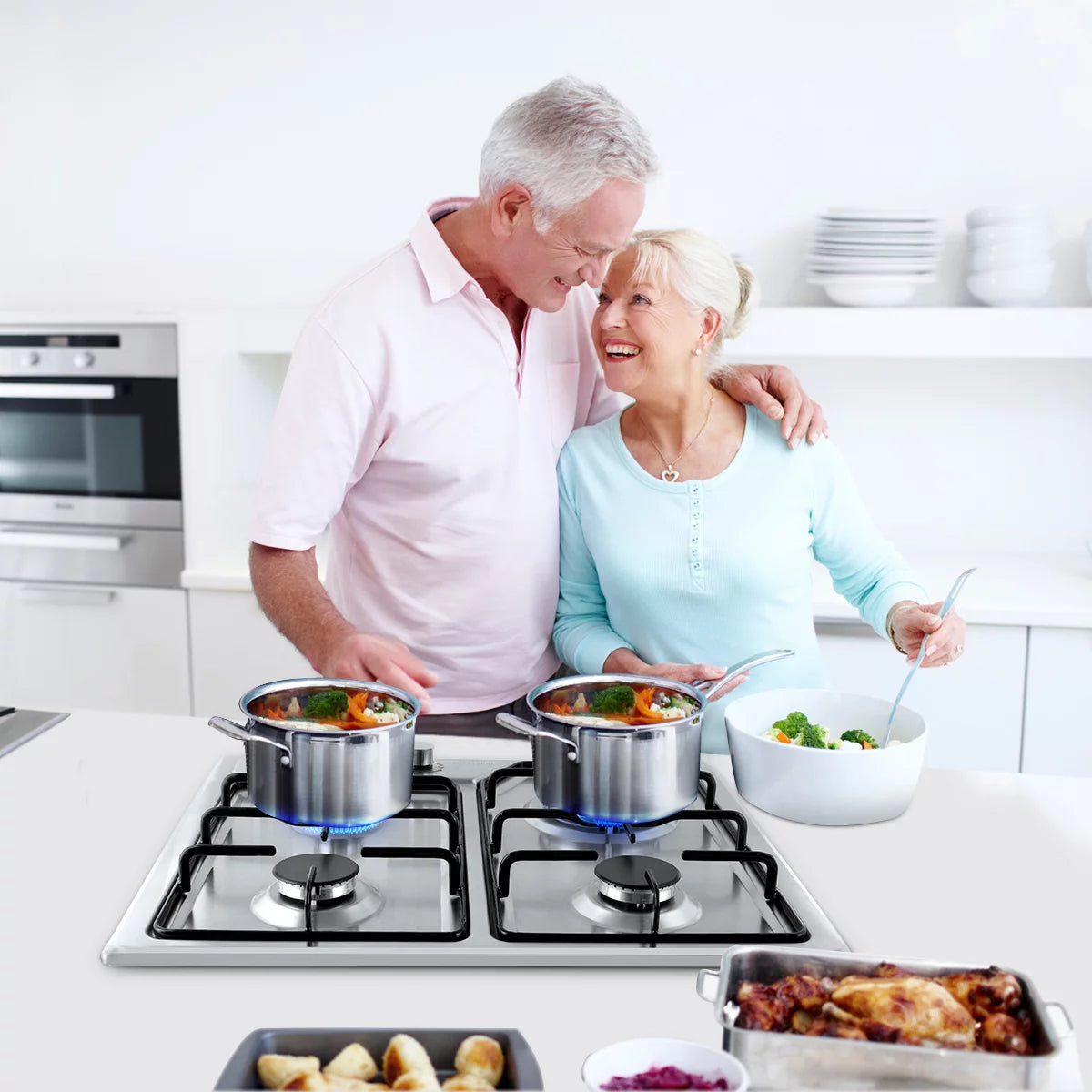 4 Burner Stainless Steel Gas Cooktop O976