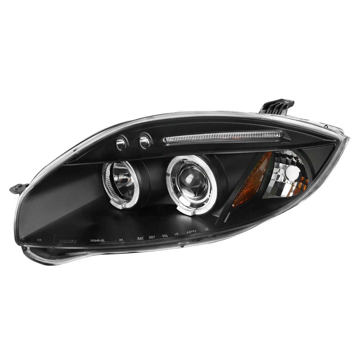 Halo Chrome Projector Headlights LED Fog Lights Left + Right Pair G6032