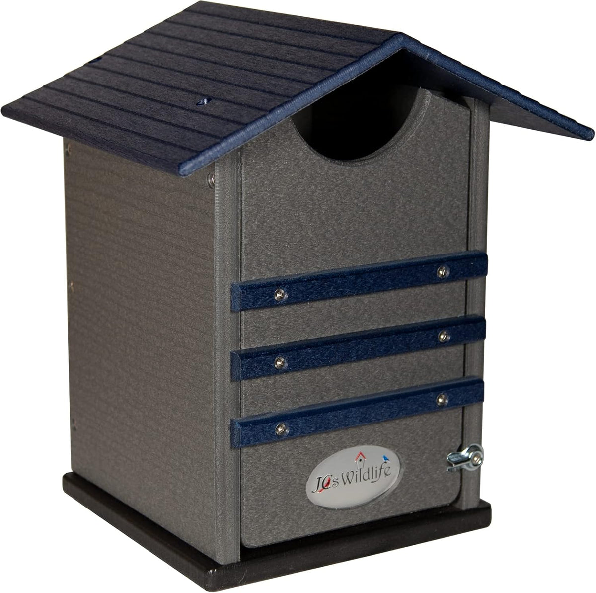 Cardinal Red and Gray Poly Screech Owl Nesting Box Q73456