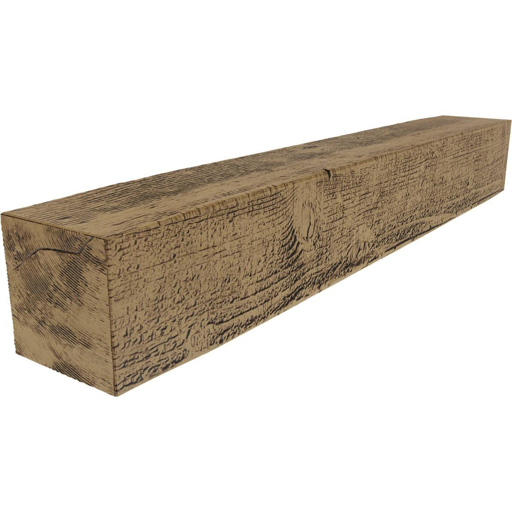 Rough Sawn Faux Wood Fireplace Mantel X9569