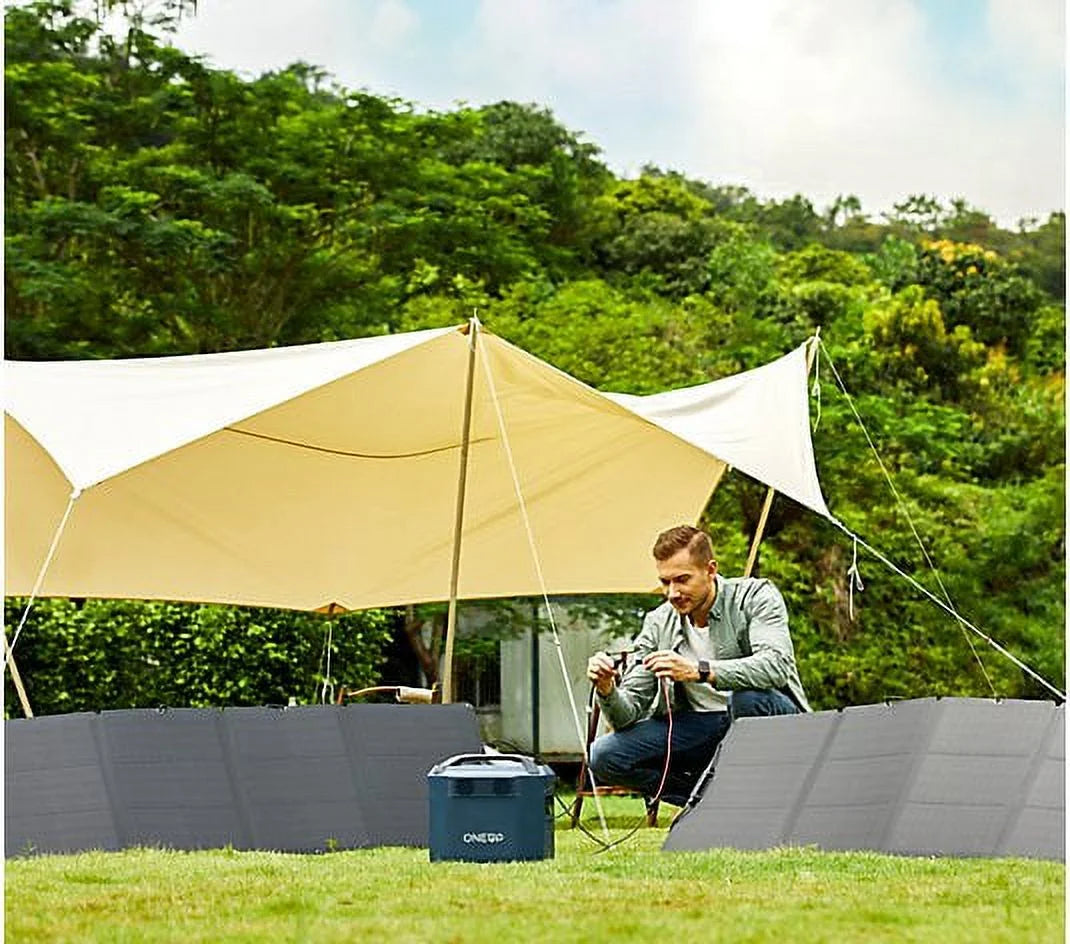 110W Portable Foldable Solar Panel with Adjustable Kickstand C384849