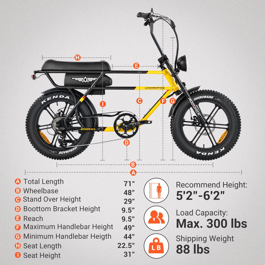 750W 20" Fat Tire Electric Bike J296