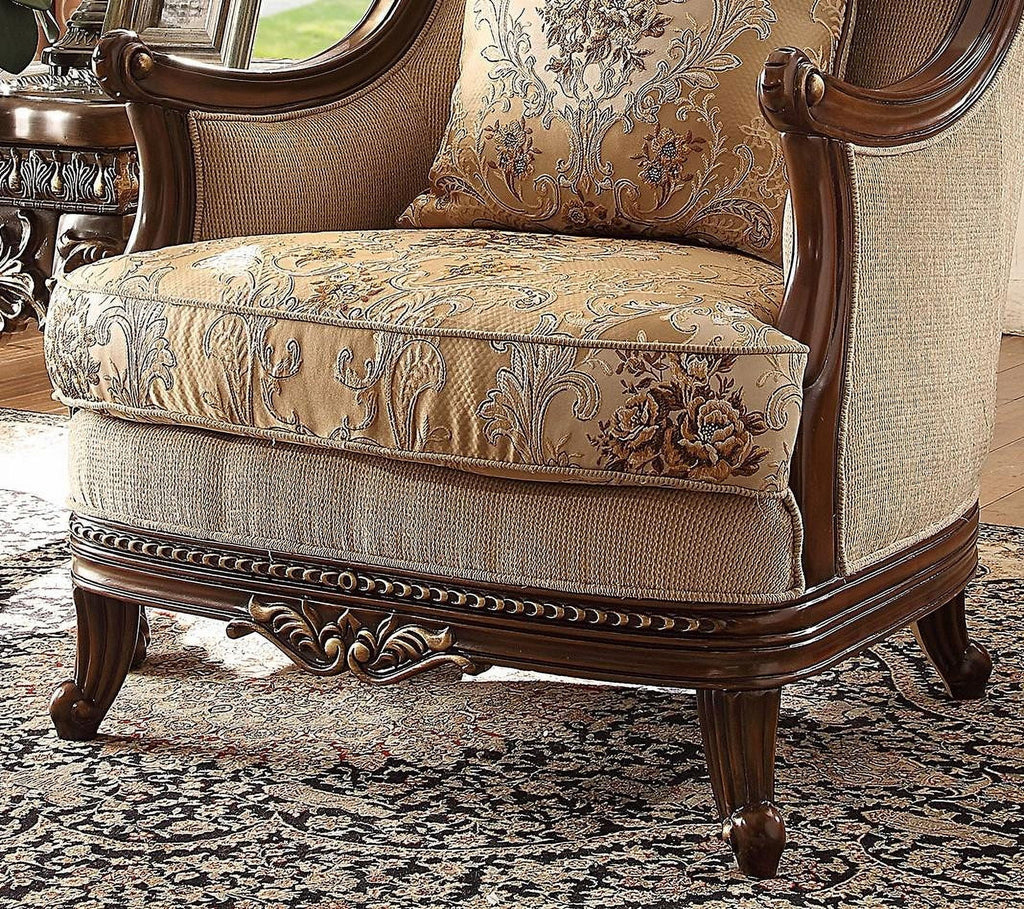 Carved Wood 3Pcs Sofa Set S35442