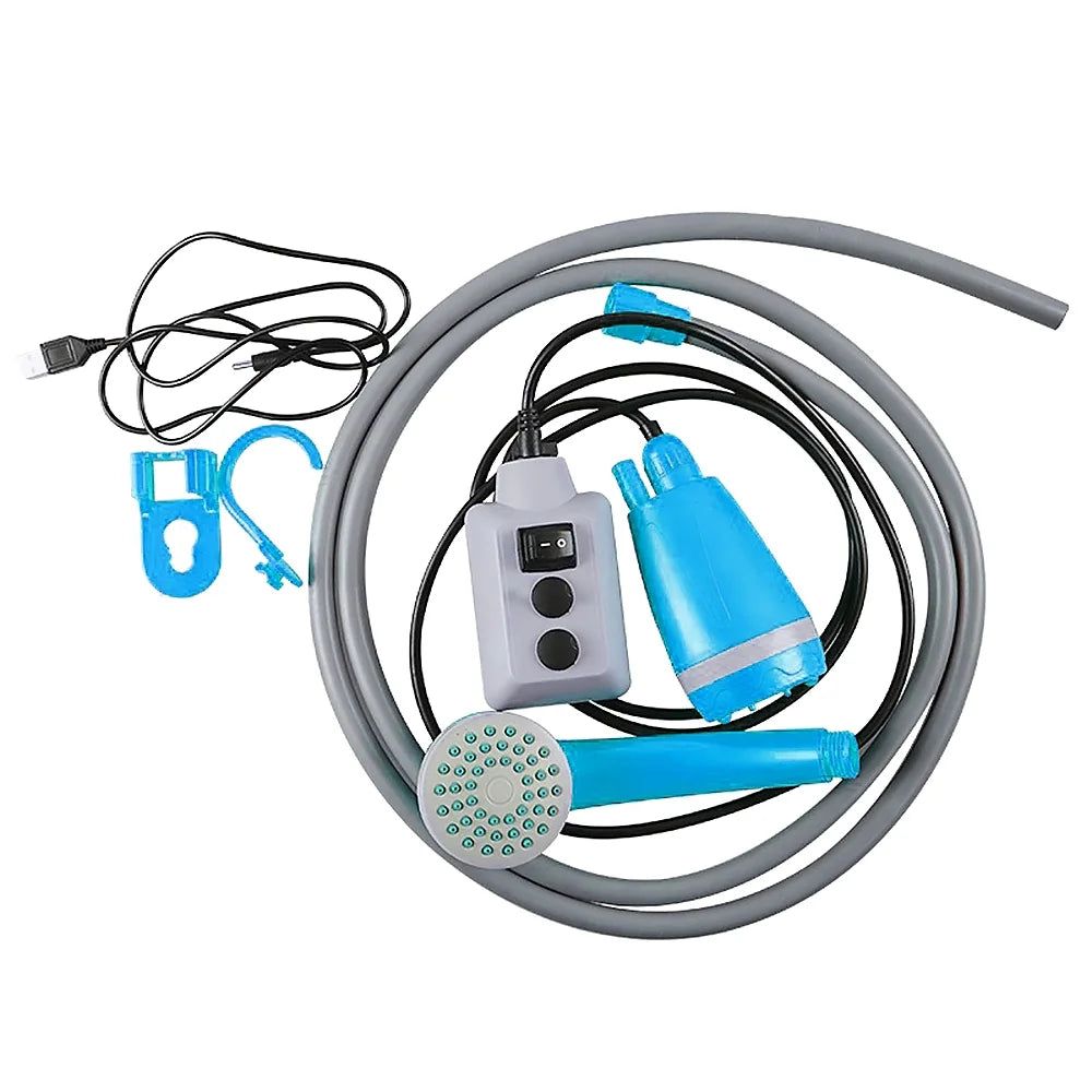 Portable Camping Shower Pump Rechargeable Shower Head H1183