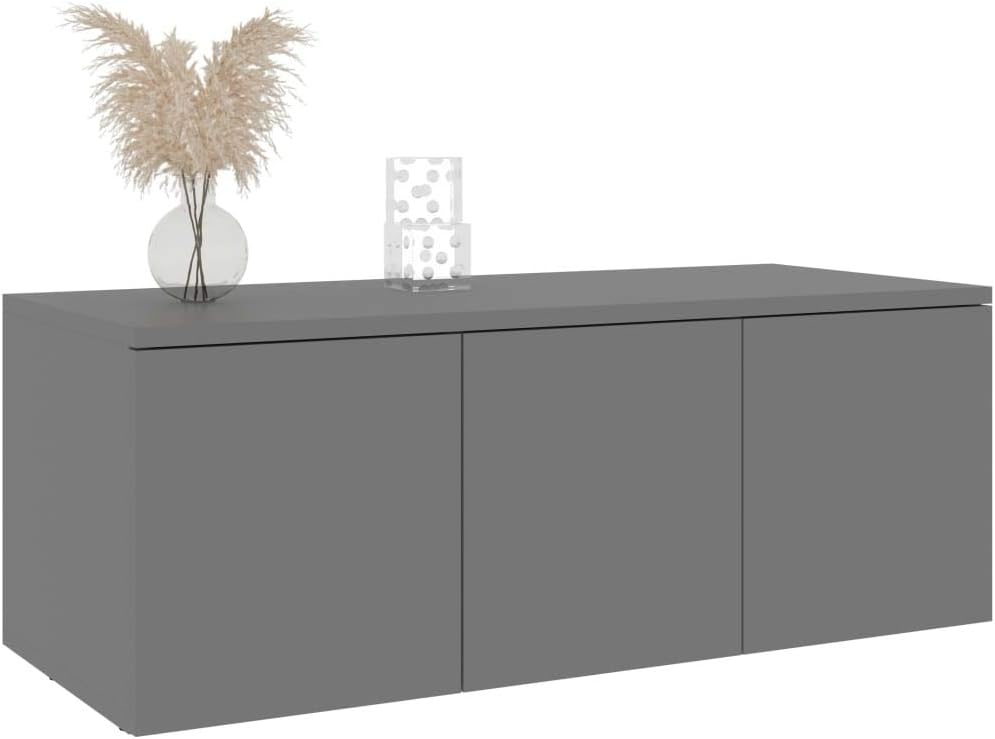 Gray Chipboard TV Cabinet Pack of 2 T6169