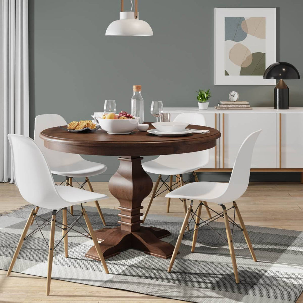 White Side Chair, Set of 4 P431