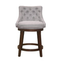 Gray Fabric Swivel Counter Height Stool G911