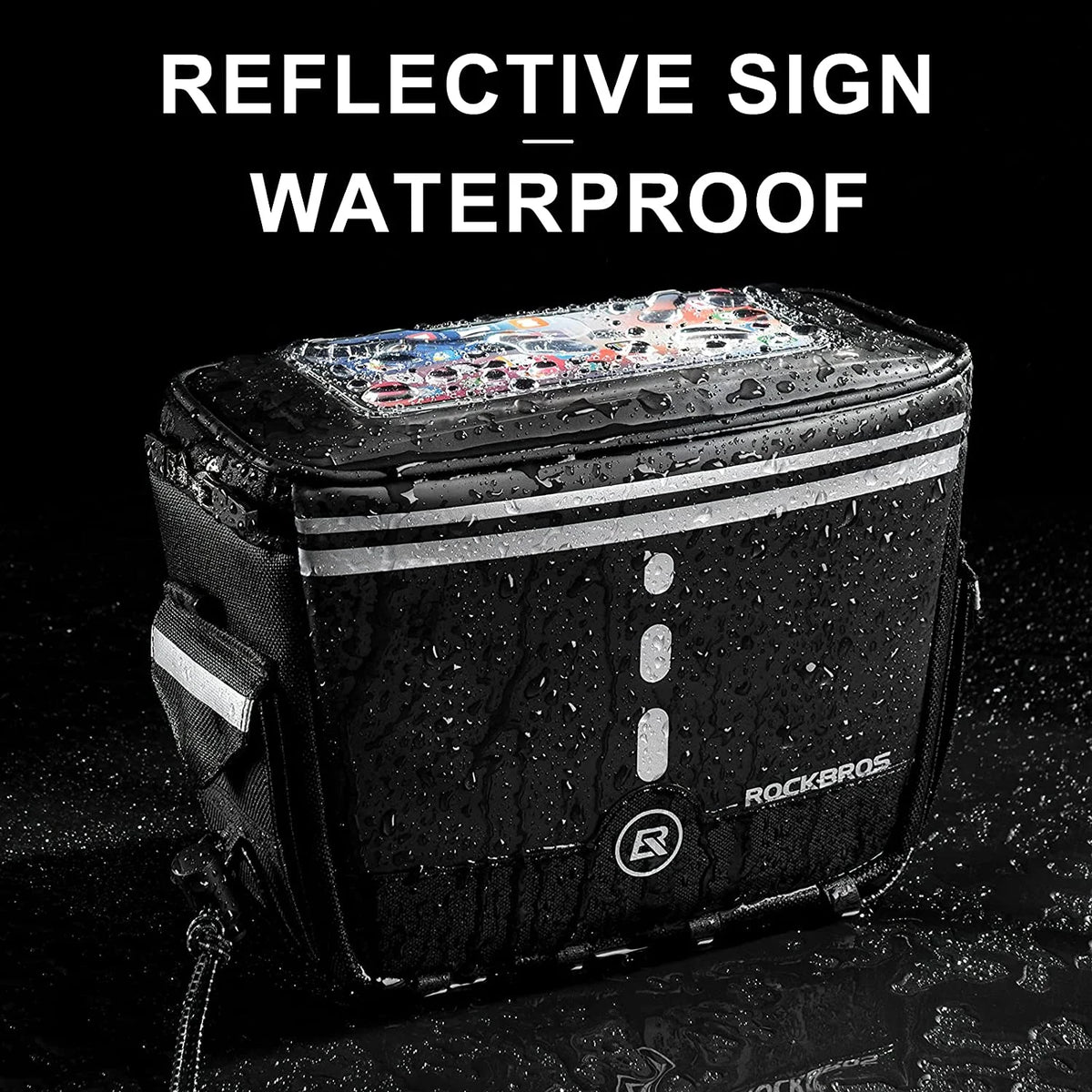 Bike Handlebar Bag with Removable Shoulder Strap J212