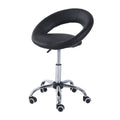 Black Adjustable Rolling Salon Stool P943993