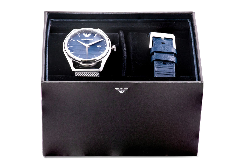 Stainless Steel Mesh Mens Watch and Interchangeable Strap E89560