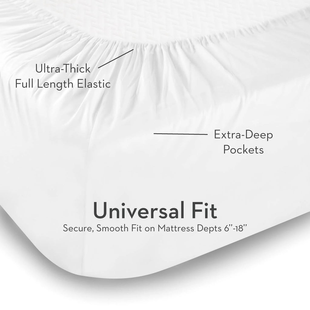 Split Cal King White Reversible Bed in A Bag C927220