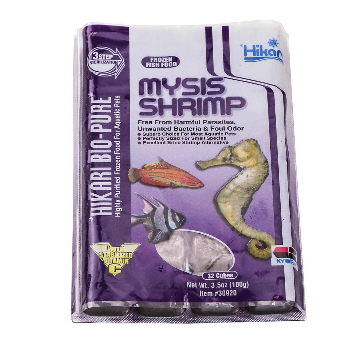 Frozen Mysis Shrimp 3.5 oz Cubes Q4075
