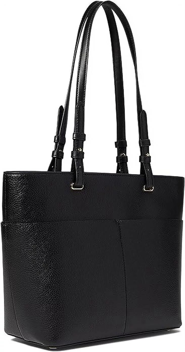 Black Leather Tote X4327