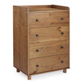 4 Drawer Solid Wood Chest - Caramel B2030