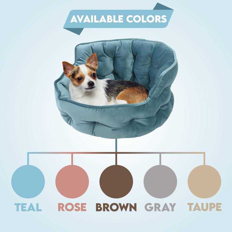 Ultra Plush Tufted Velvet Round Cuddler Pet Bed E797
