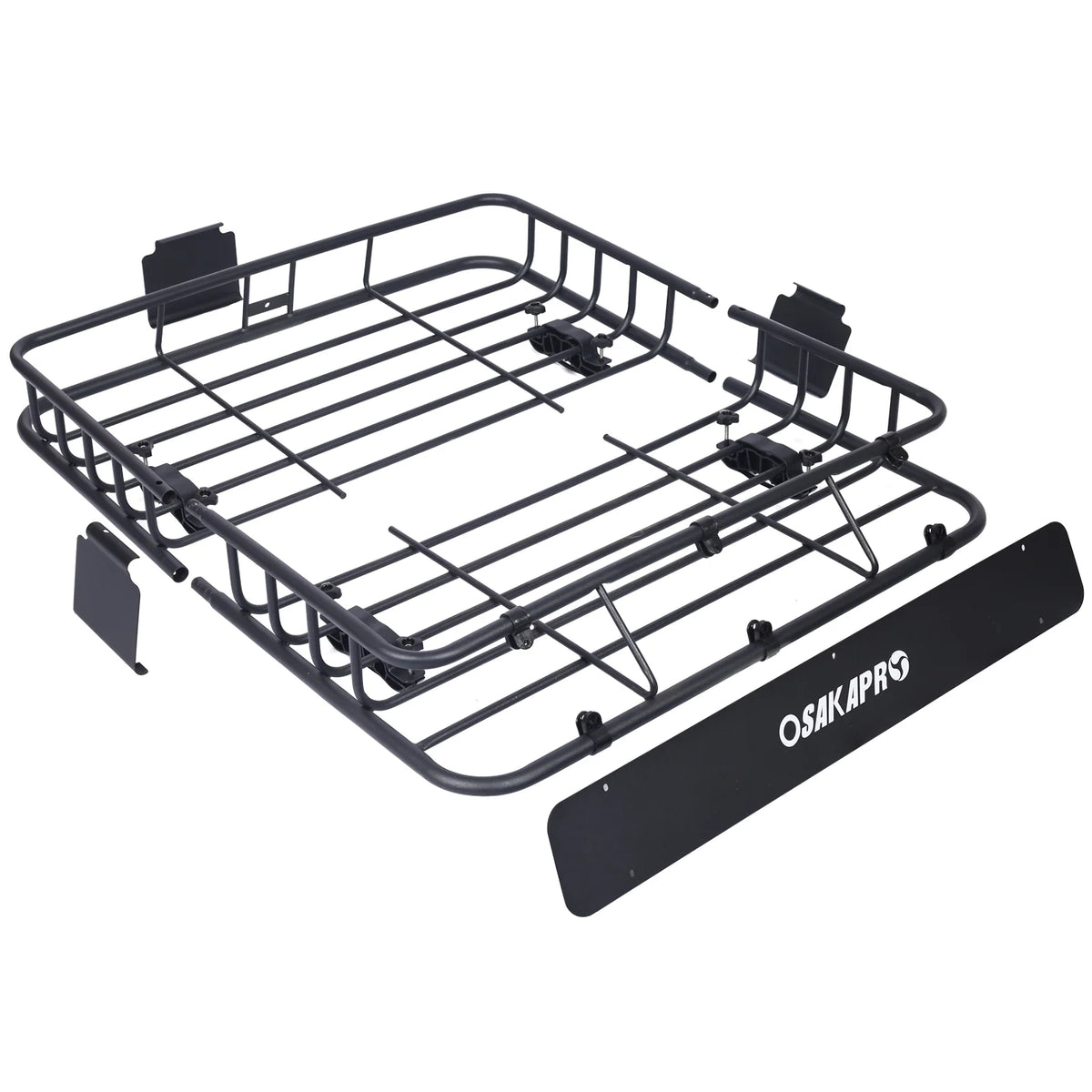 Black Steel Roof Rack Cargo Carrier Basket 43" M94583
