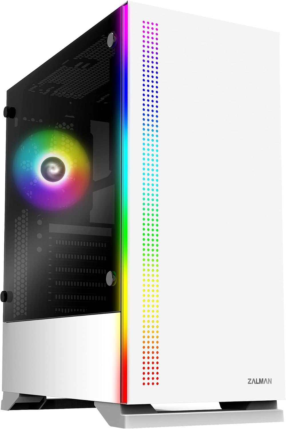 Mid Tower ATX PC Gaming Computer Case with Tempered Glass Side K28196