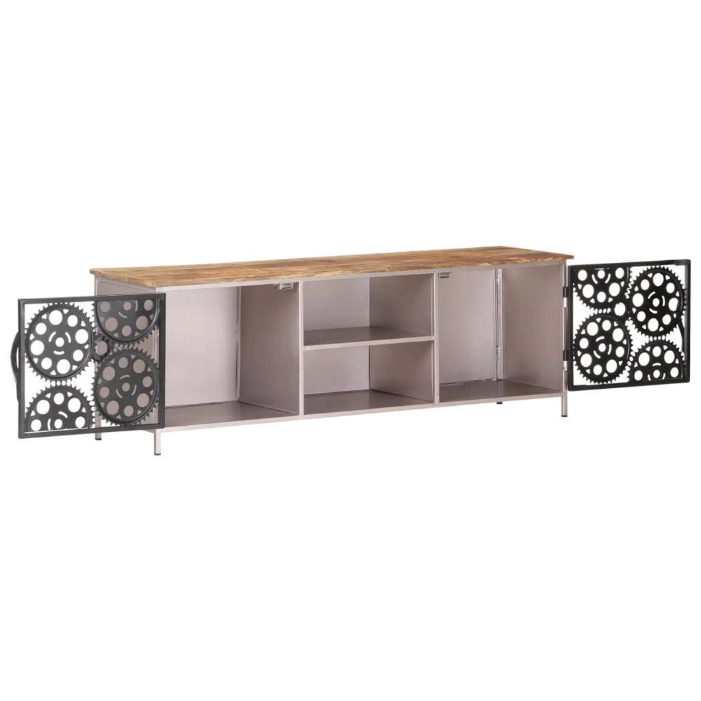 Mango Wood TV Cabinet with 2 Doors Z92959