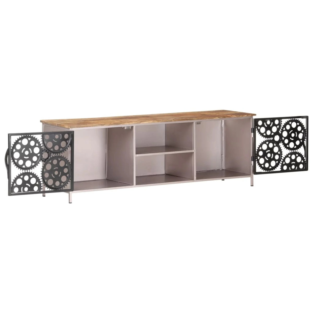 Mango Wood TV Cabinet with 2 Doors Z92959