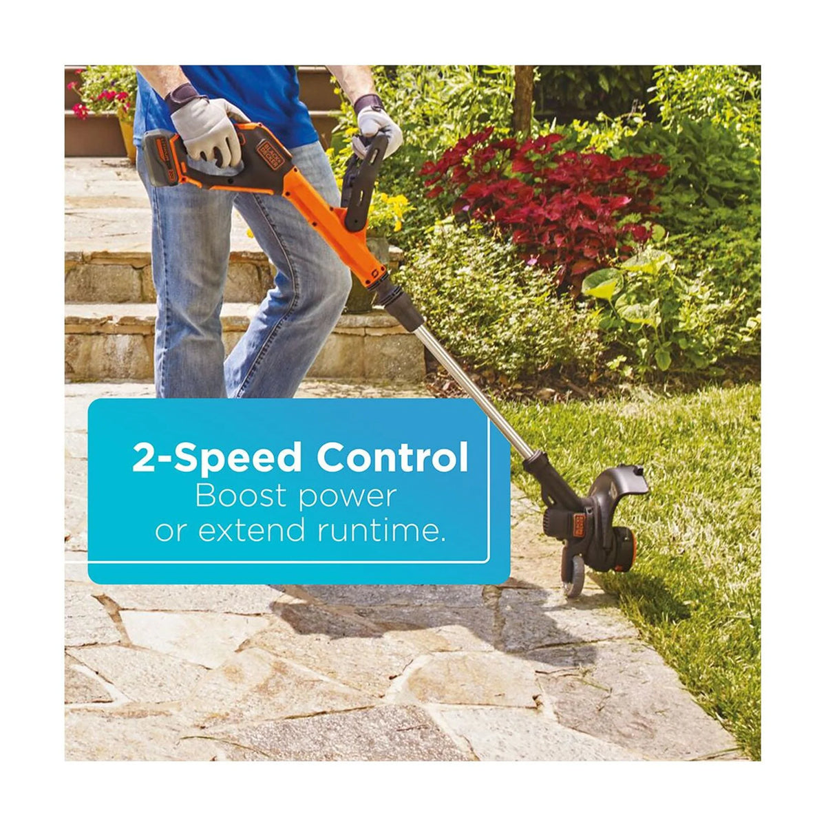20V MAX Cordless Lithium-Ion 2-Speed 12 in. String Trimmer/Edger Kit X125385