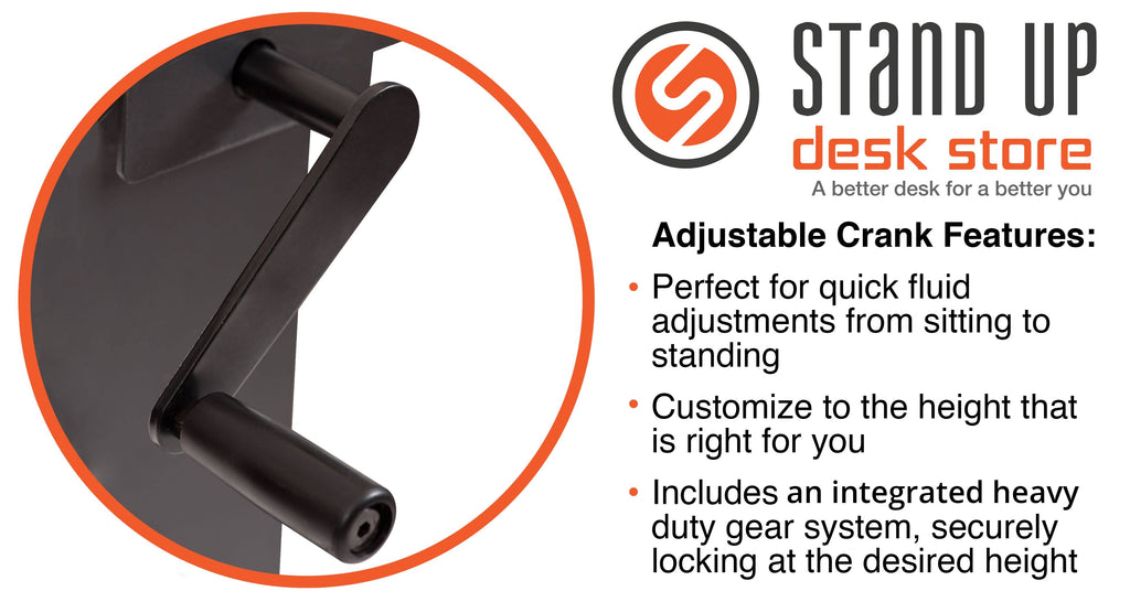 Crank Adjustable Height Standing Desk D324