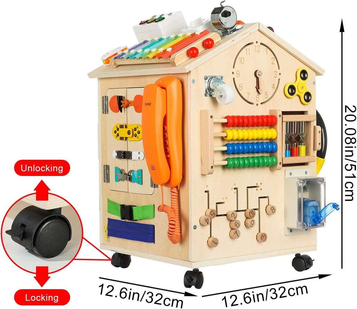 38-IN-1 Busy Board House Toys for Toddlers S2818