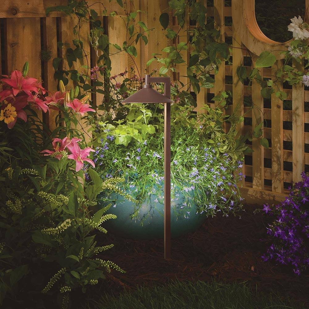 Textured Architectural Bronze LED Path Light M2266