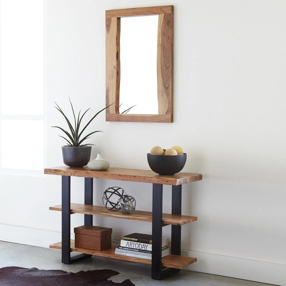 Natural Live Edge Wood Mirror N88514